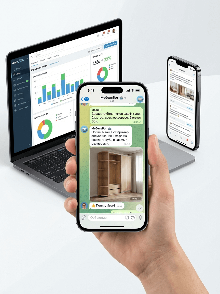 +25% конверсия через ИИ-воронку в TG